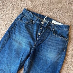 Rag & Bone Indigo Button-Fly Jeans